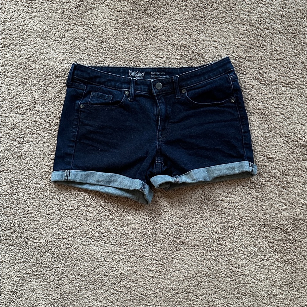 Mossimo Supply Co. Navy Jean Shorts